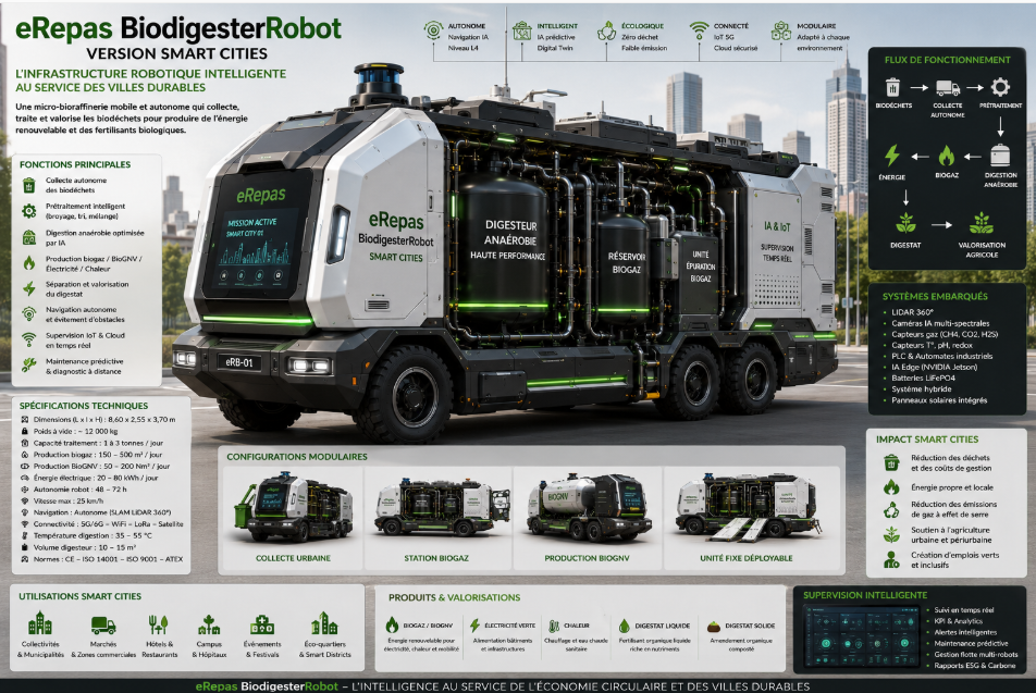 eRepas BiodigesterRobot - Version Smart Cities